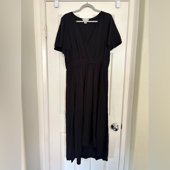 Tommy Bahama Oliana high low black maxi dress size large - Picture 2 of 4